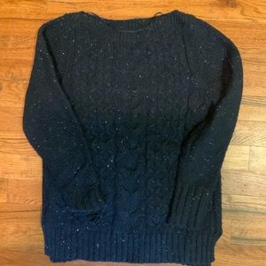 ST JOHN’S BAY Navy Speckled Sweater